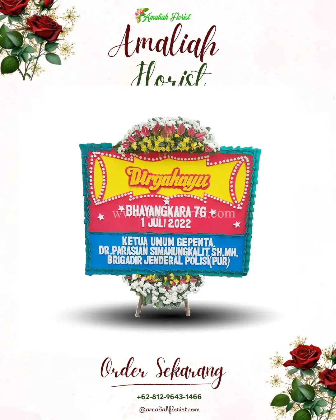 Papan Bunga HUT Ulang Tahun Weime